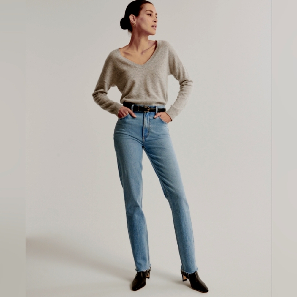 Abercrombie & Fitch Ultra High Rise 90s Straight